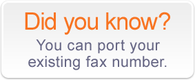 Did you Know you can port your existing number?